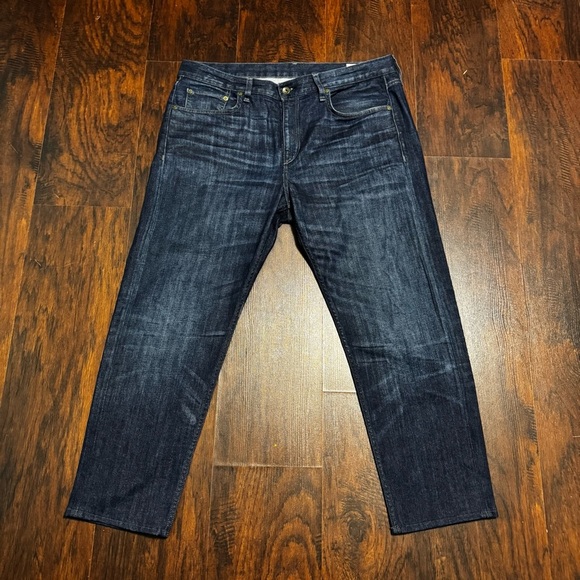 Rag & Bone New York Fit to Slim Classic Blue Denim Jeans  36 x 28 - Picture 1 of 11